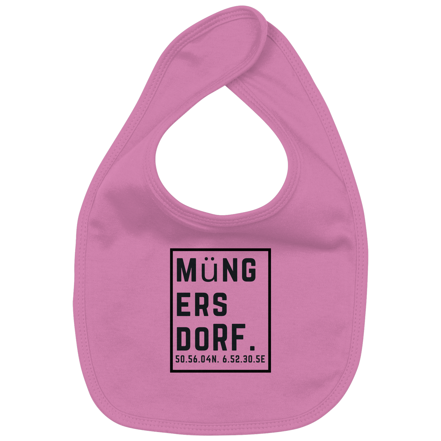 Müngersdorf Koordinaten (großer Druck auf der Brust) - Organic Baby-Lätzchen