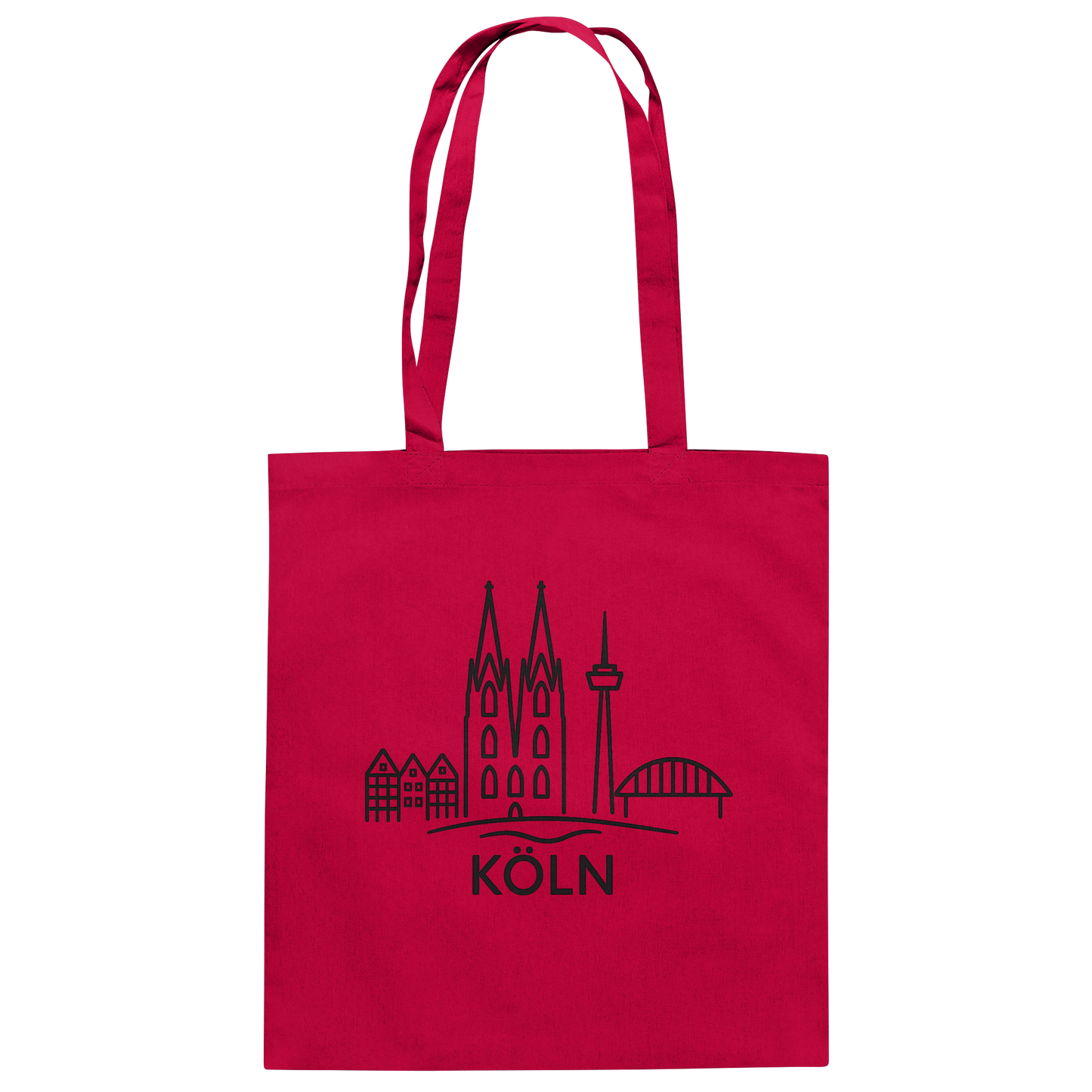 Köln Skyline (Druck) - Accessoires - Organic Cotton Bag