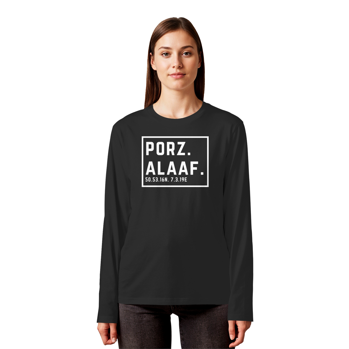 Porz Alaaf Druck - Organic Longsleeve T-Shirt