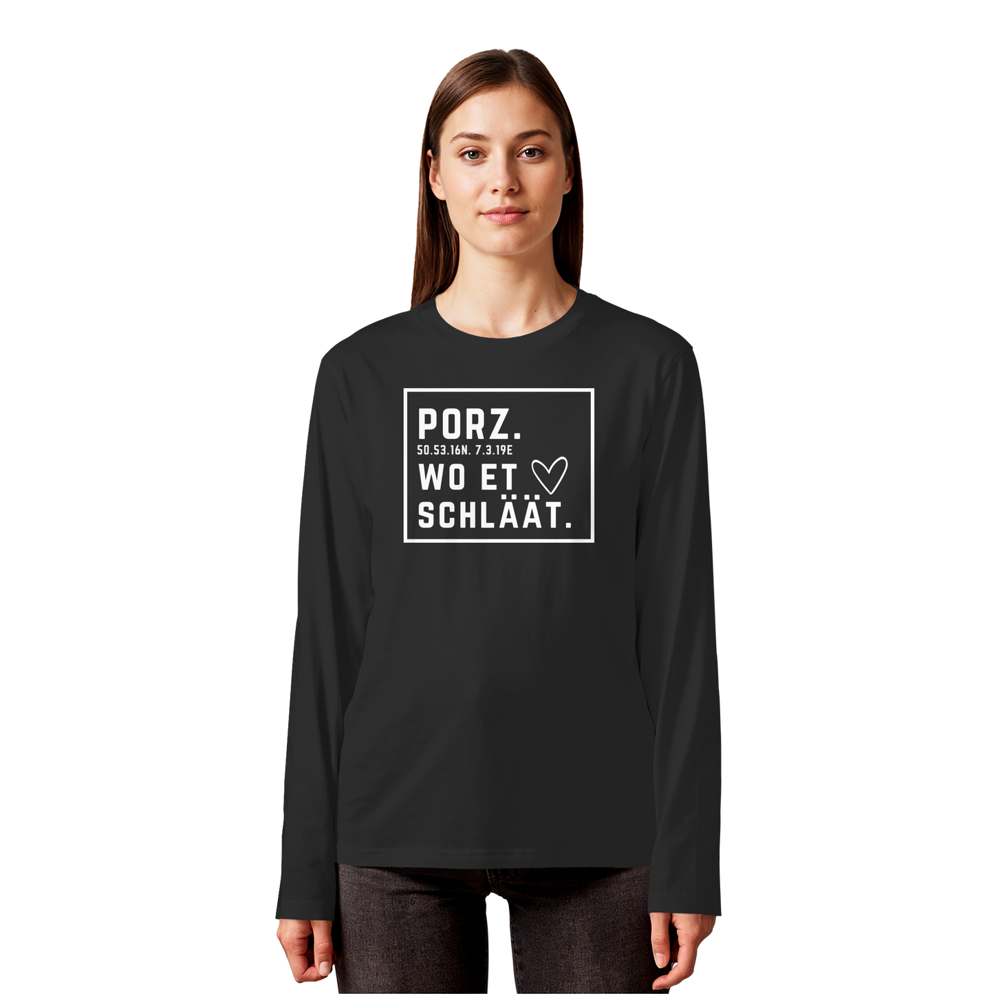 Porz Hätz Druck - Organic Longsleeve T-Shirt