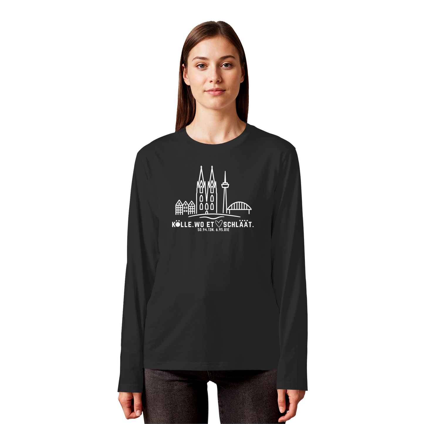 Skyline Hätz Druck - Organic Longsleeve T-Shirt