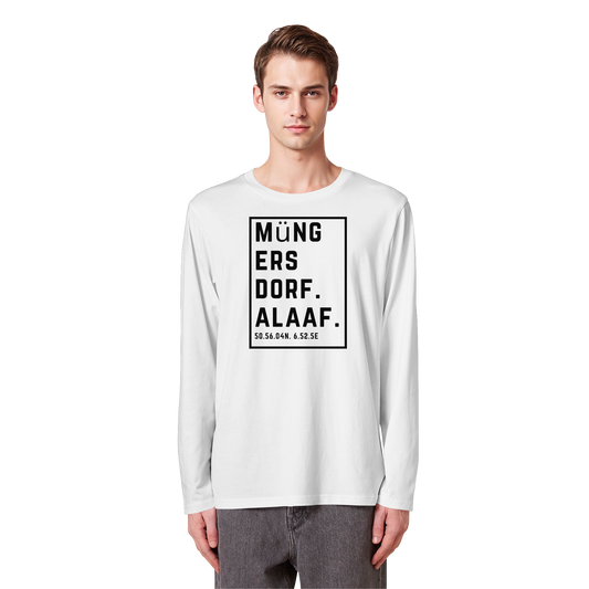 Müngersdorf Alaaf Druck - Organic Longsleeve T-Shirt