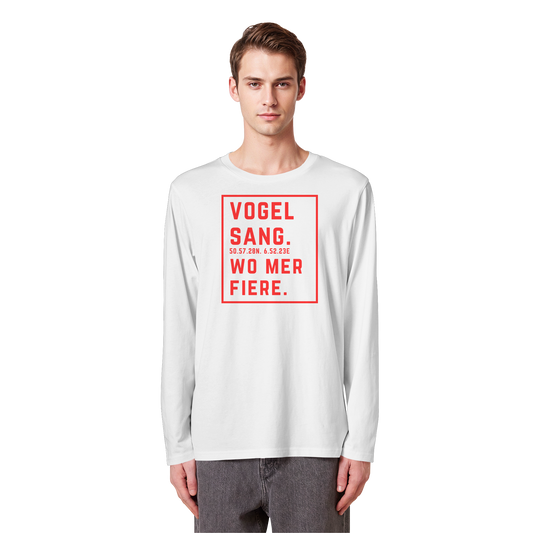 Vogelsang Fiere Druck - Organic Longsleeve T-Shirt