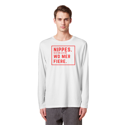 Nippes Fiere Druck - Organic Longsleeve T-Shirt