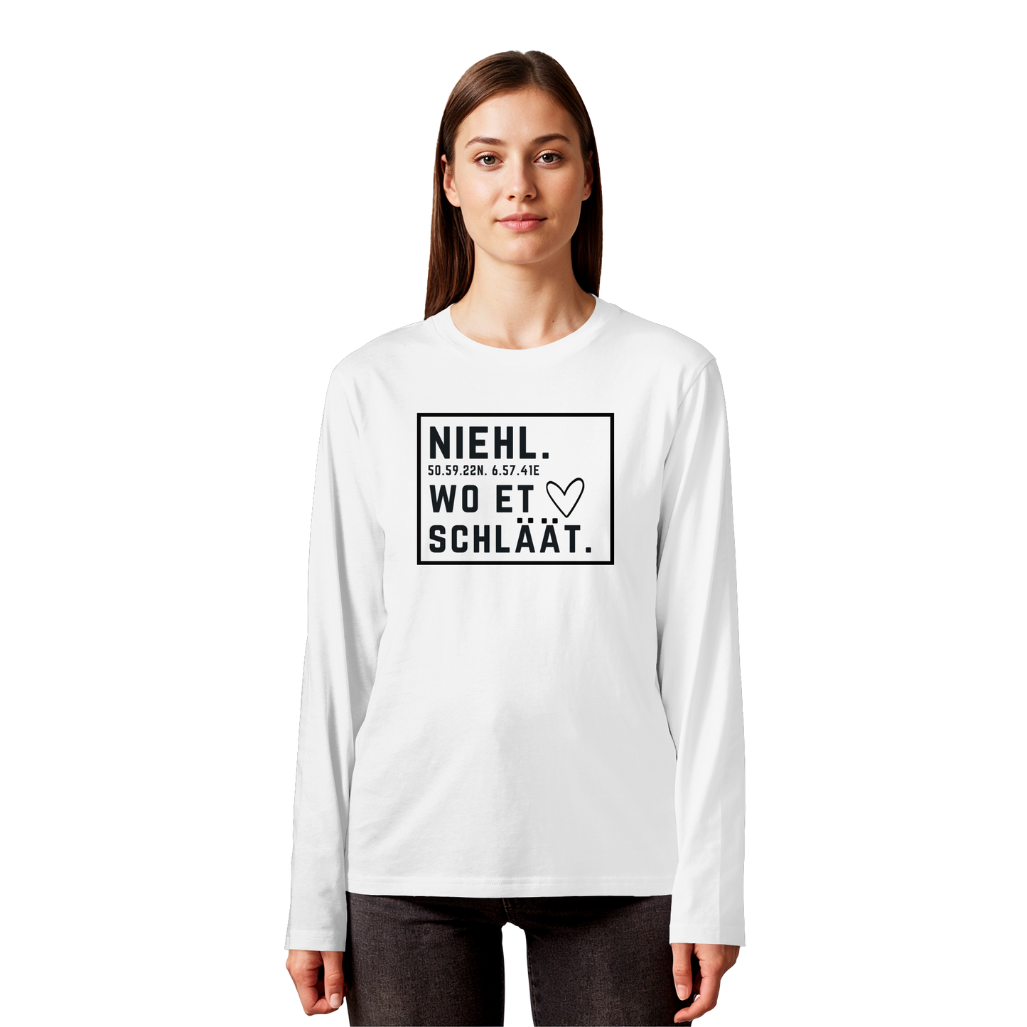 Niehl Hätz Druck - Organic Longsleeve T-Shirt