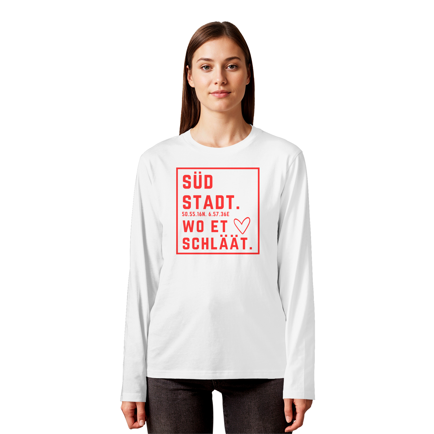 Südstadt Hätz Druck - Organic Longsleeve T-Shirt