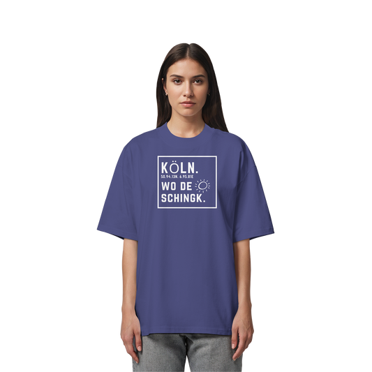 Wo de Sonn schingk - Köln Druck - Organic Oversize Shirt