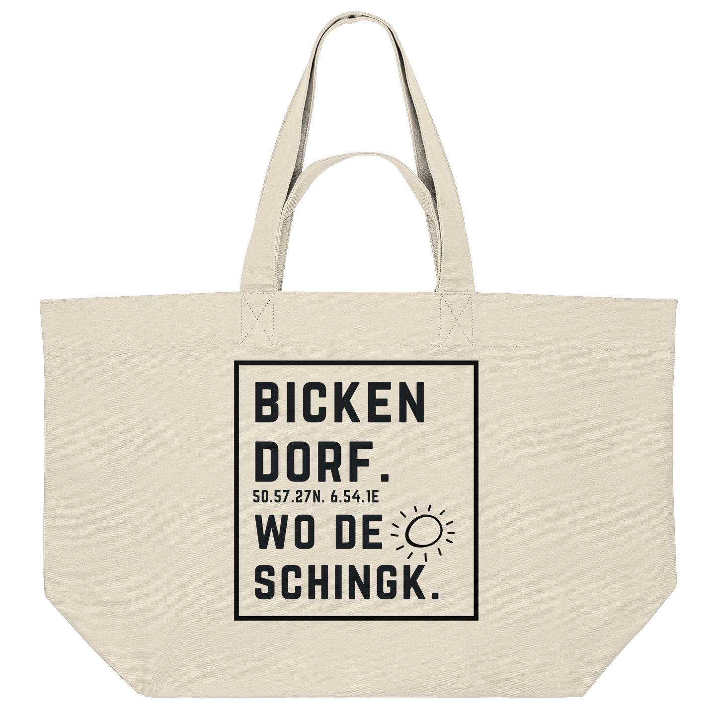 Wo de Sonn schingk - Bickendorf Druck - Accessoires - Organic Shopping-Bag