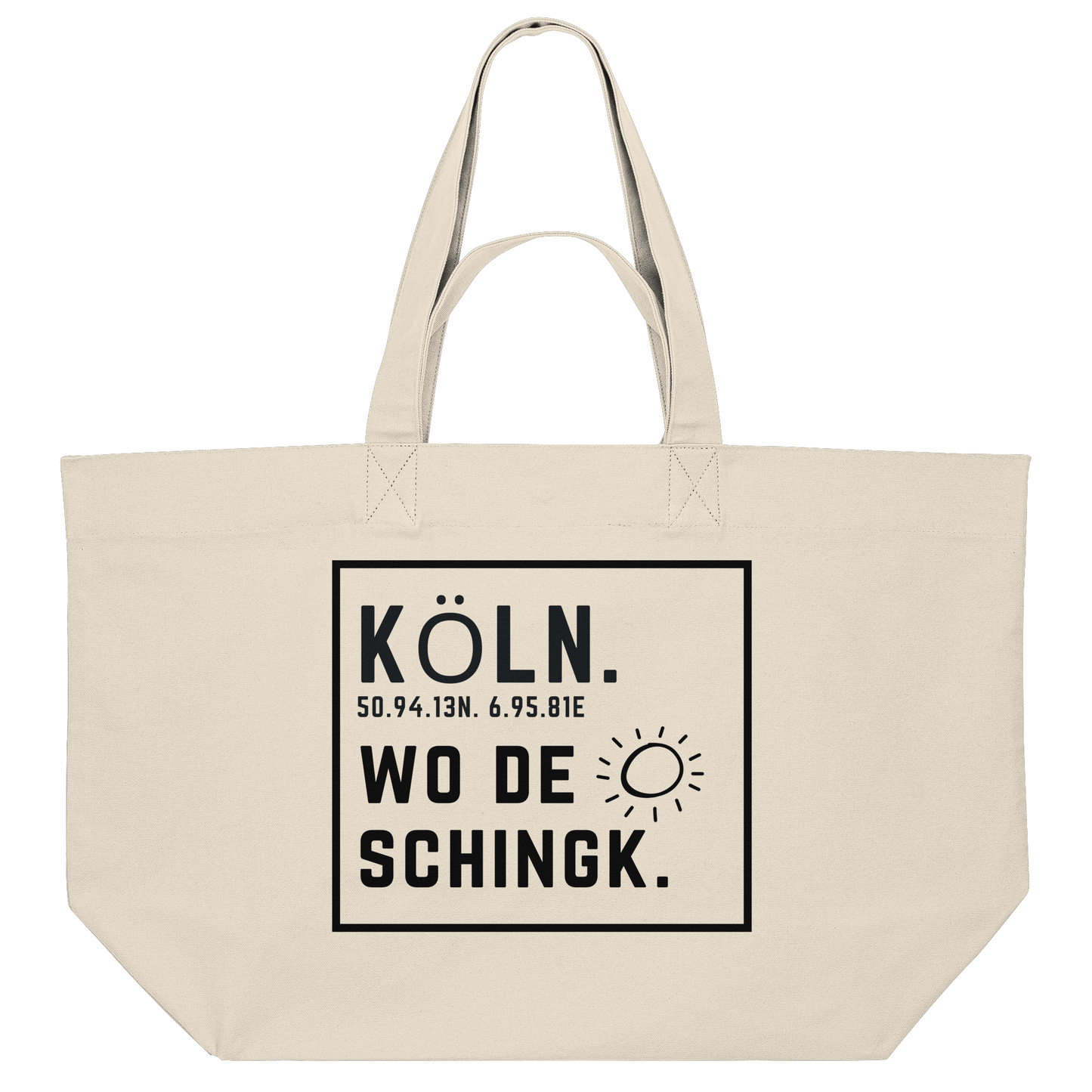 Wo de Sonn schingk - Köln Druck - Accessoires - Organic Shopping-Bag