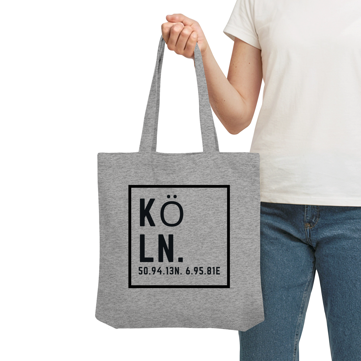 Köln Koordinaten (Druck) - Accessoires - Organic Tote-Bag