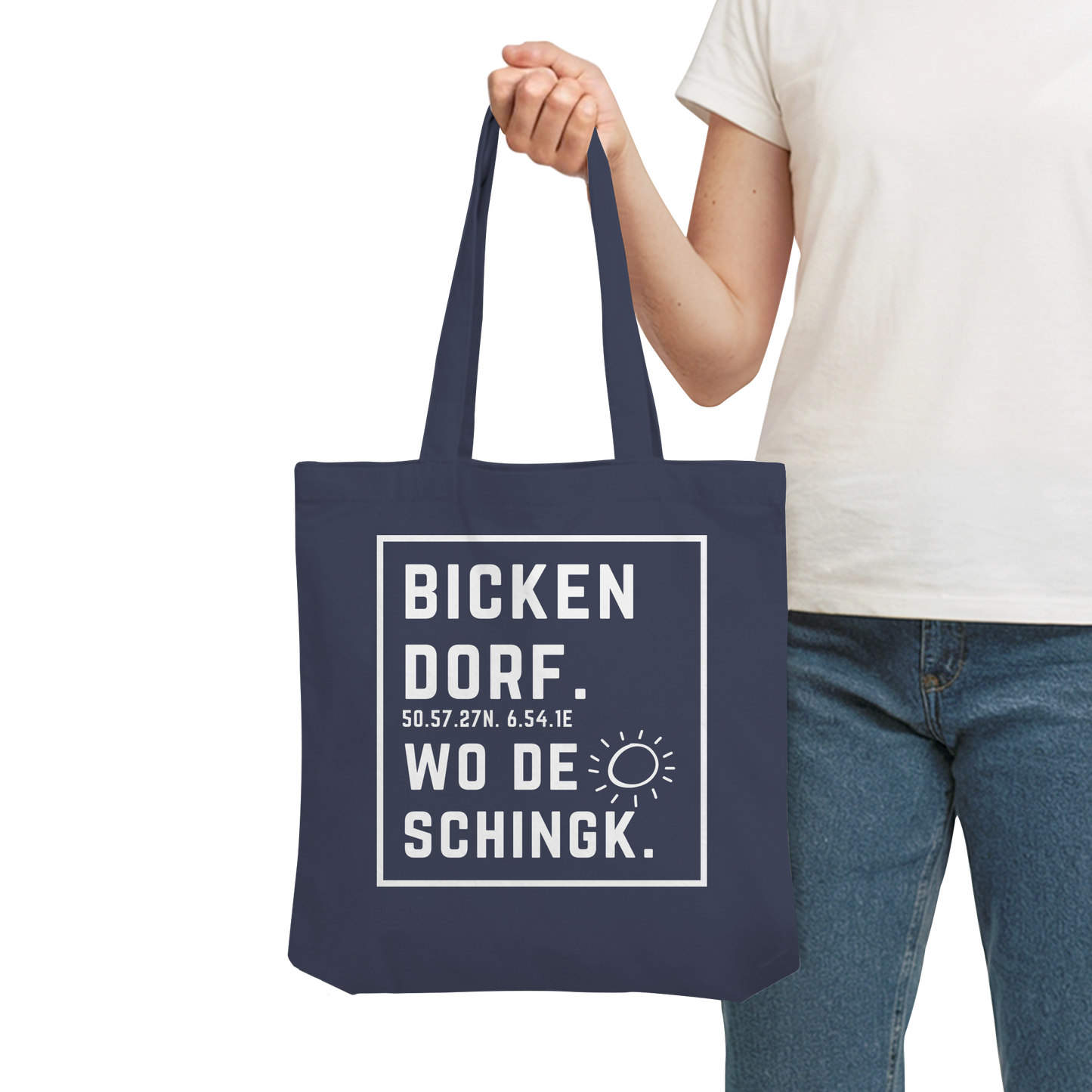 Wo de Sonn schingk - Bickendorf Druck - Organic Tote-Bag