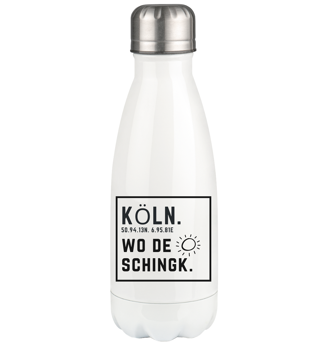 Wo de Sonn schingk - Köln Druck - Accessoires - Thermoflasche 350ml