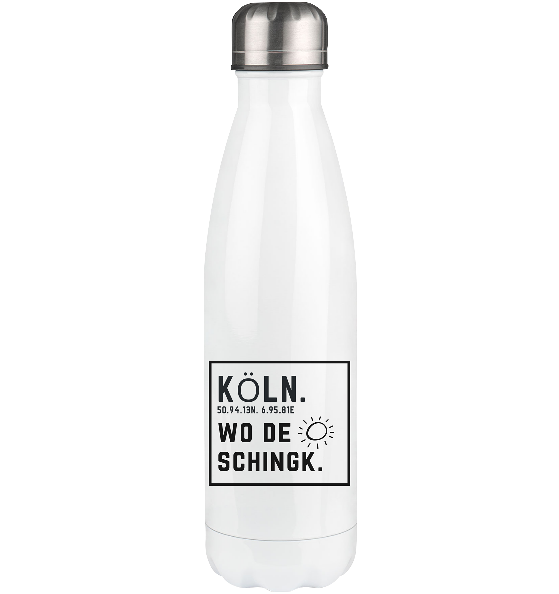 Wo de Sonn schingk - Köln Druck - Accessoires - Thermoflasche 500ml