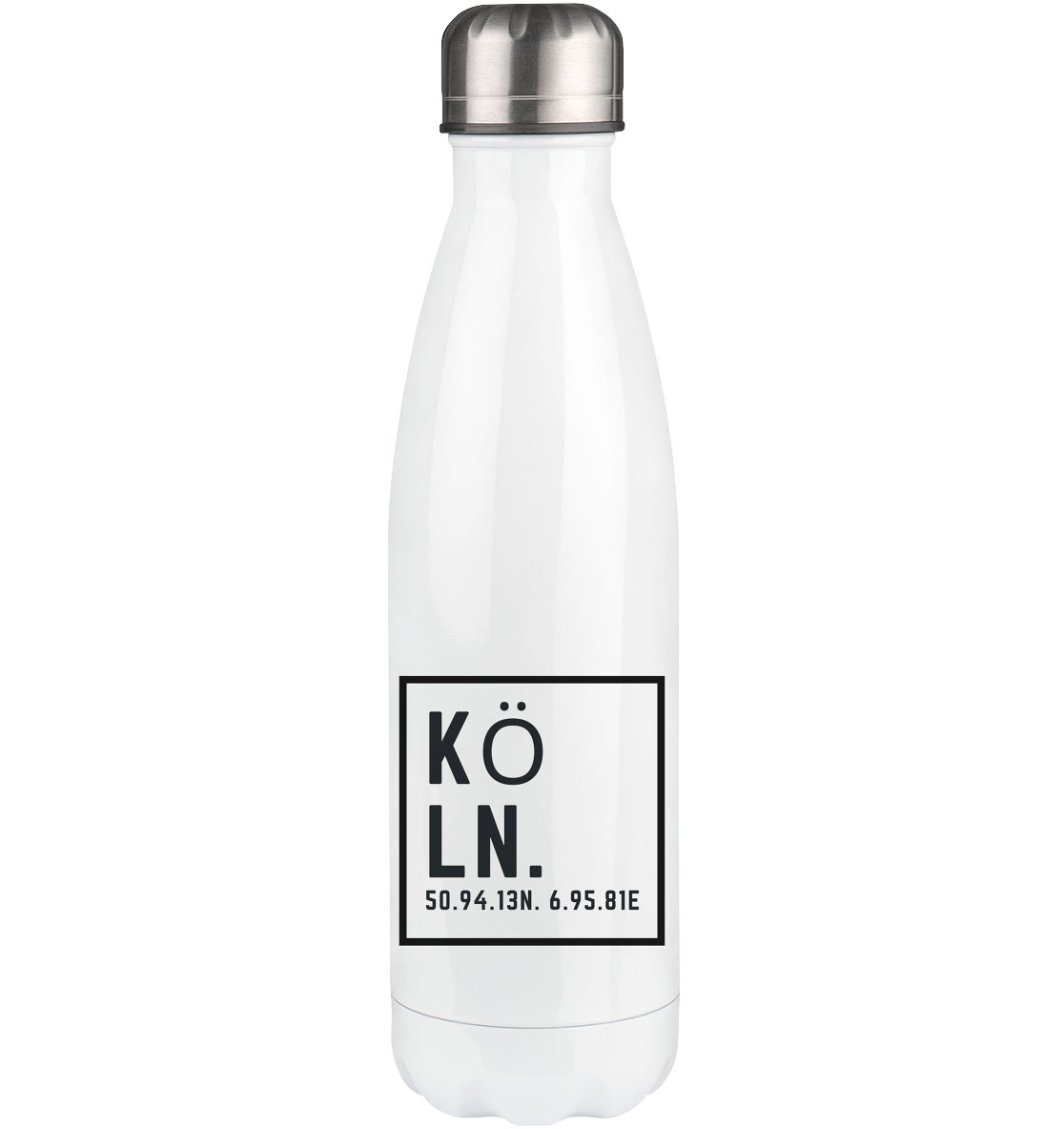 Köln Koordinaten (Druck) - Accessoires - Thermoflasche 500ml