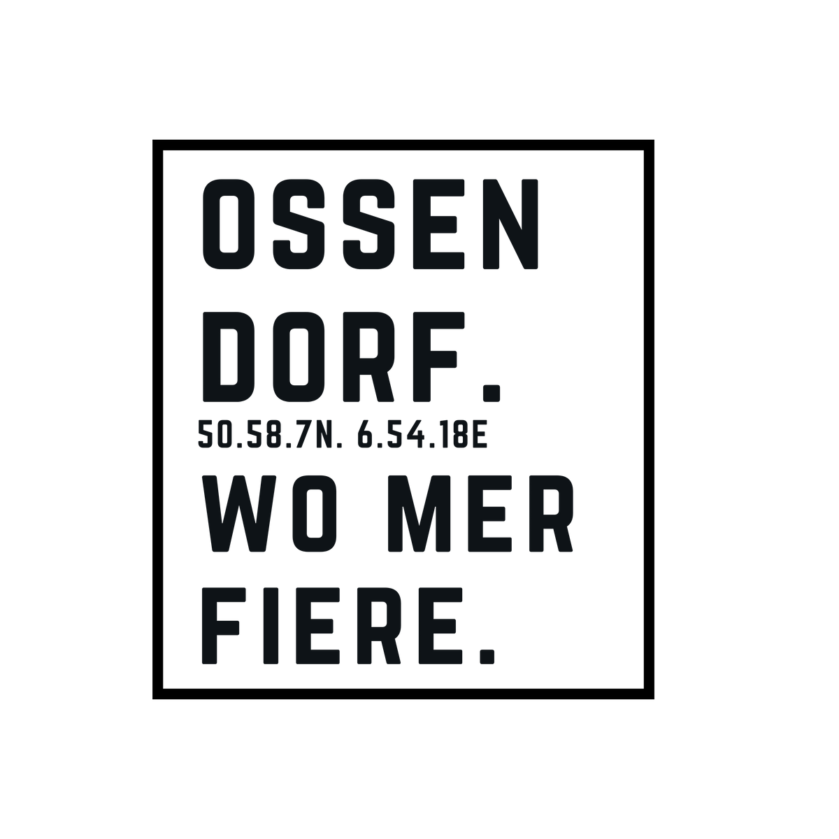 Ossendorf Wo mer fiere