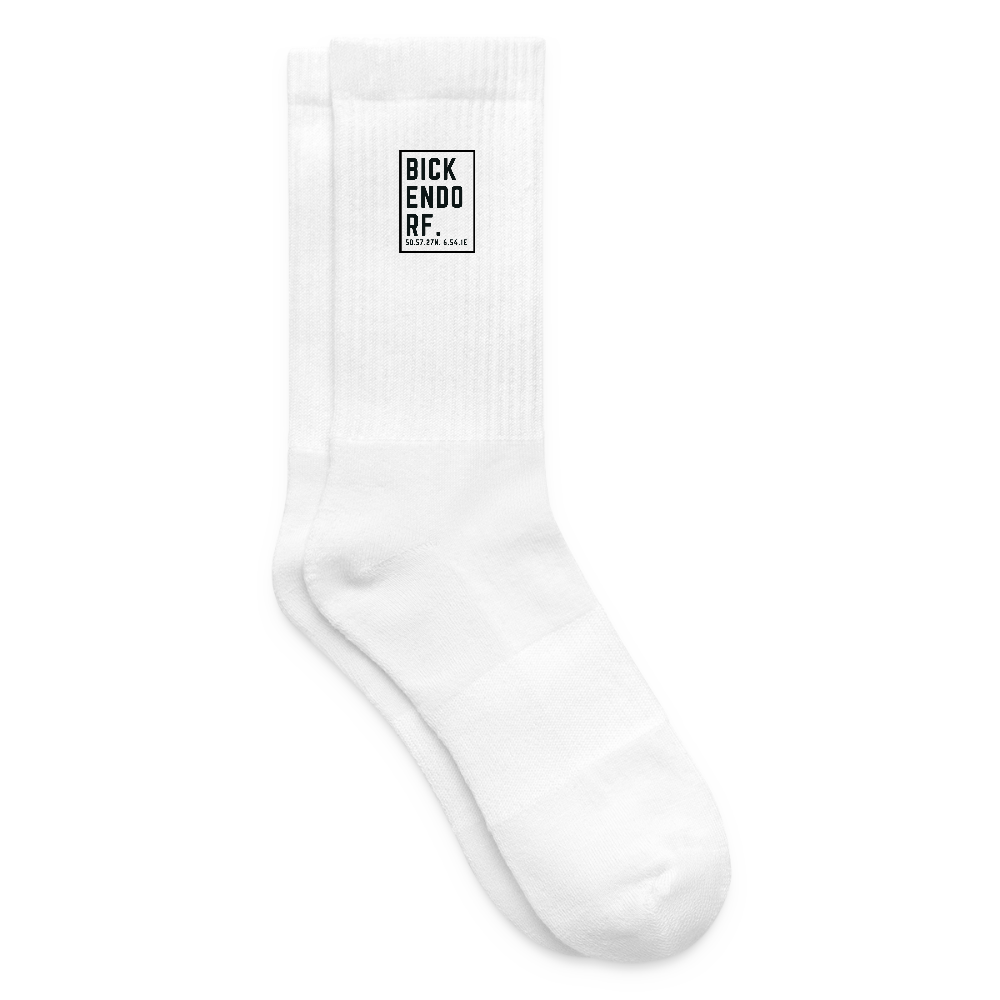 Bickendorf Koordinaten (Druck) - Tennissocken - Weiß