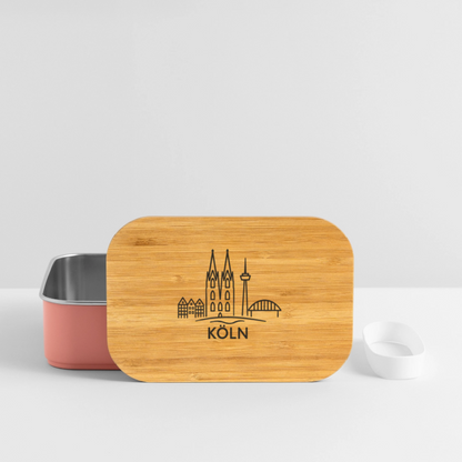 Köln Skyline (Druck) - Lunch Box - Hellrosa