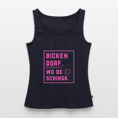 Wo de Sonn schingk - Bickendorf Druck - Frauen Premium Tank Top - Navy