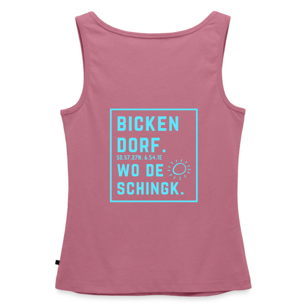 Wo de Sonn schingk - Bickendorf Druck - Frauen Premium Tank Top - Mauve