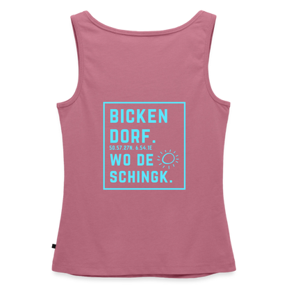 Wo de Sonn schingk - Bickendorf Druck - Frauen Premium Tank Top - Mauve