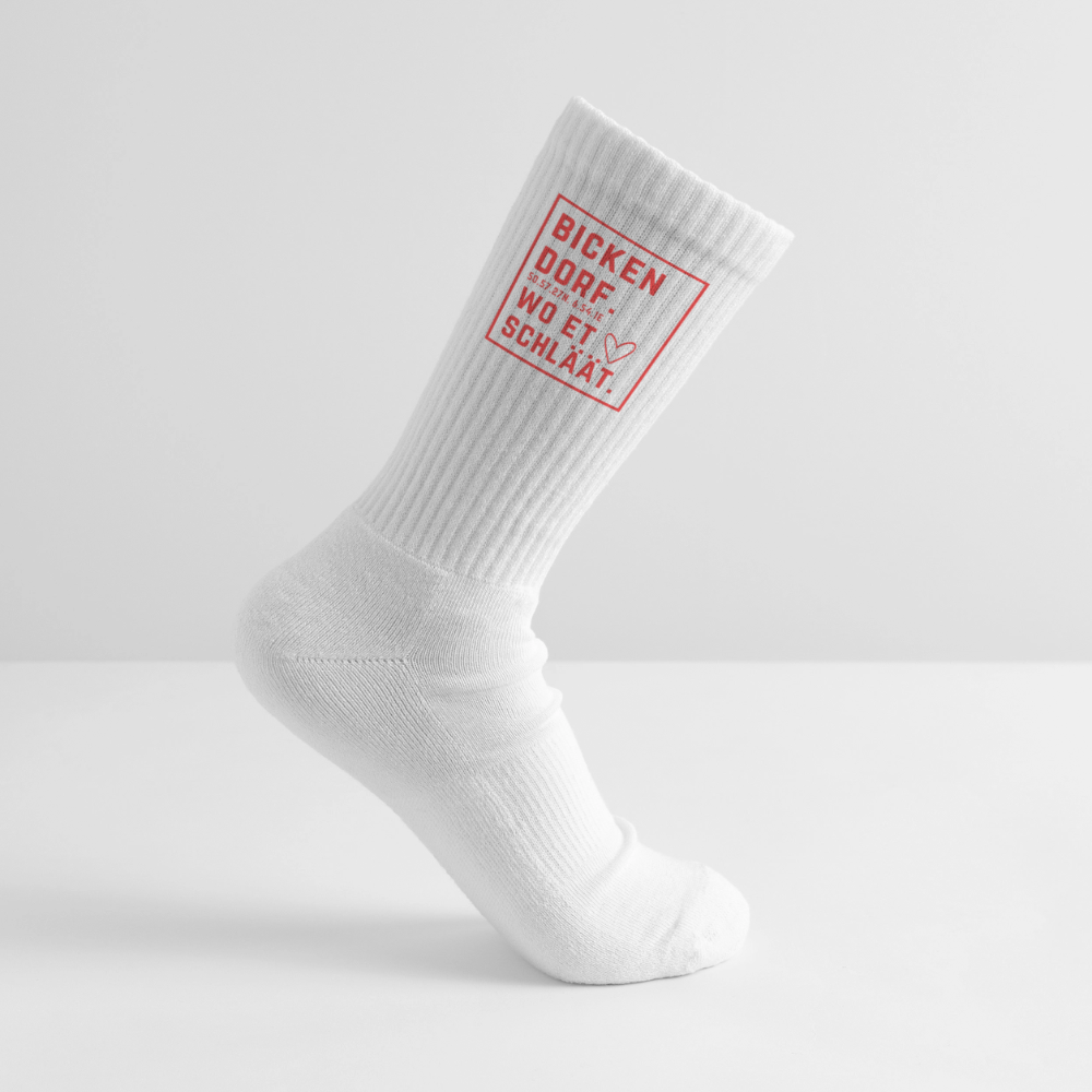 Buckendorf Alaaf (Druck) Tennissocken - Weiß