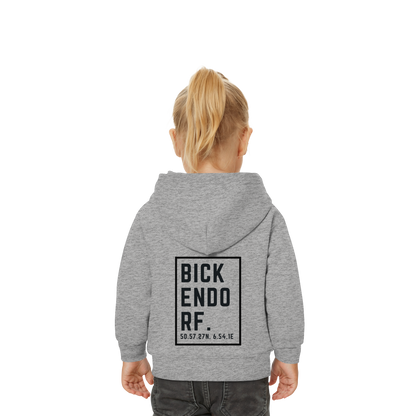 Bickendorf Koordinaten (großer Druck auf dem Rücken) - Baby Organic Hoodie