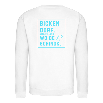 Wo de Sonn schingk - Bickendorf Druck Rücken - Basic Sweatshirt