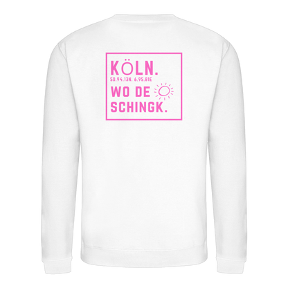 Wo de Sonn schingk - Köln Druck Rücken - Basic Sweatshirt