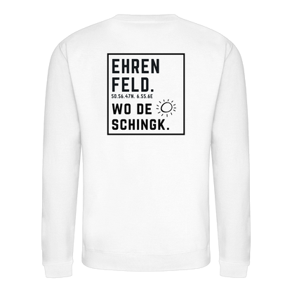 Wo de Sonn schingk - Ehrenfeld Druck Rücken - Basic Sweatshirt