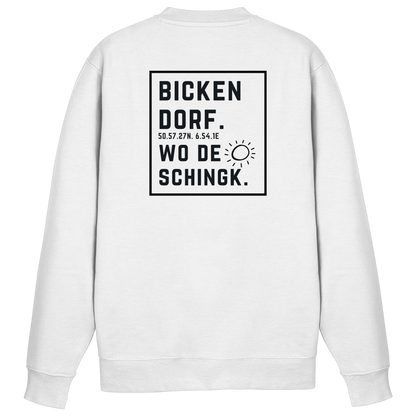 Wo de Sonn schingk - Bickendorf Druck Rücken - Basic Sweatshirt