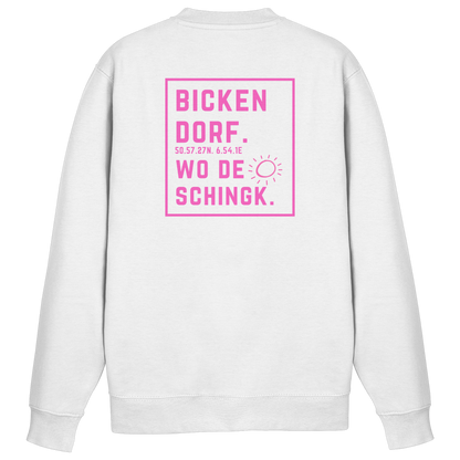 Wo de Sonn schingk - Bickendorf Druck Rücken - Basic Sweatshirt