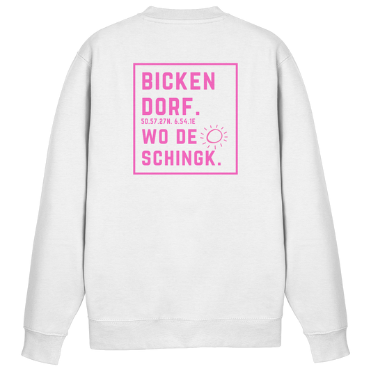 Wo de Sonn schingk - Bickendorf Druck Rücken - Basic Sweatshirt