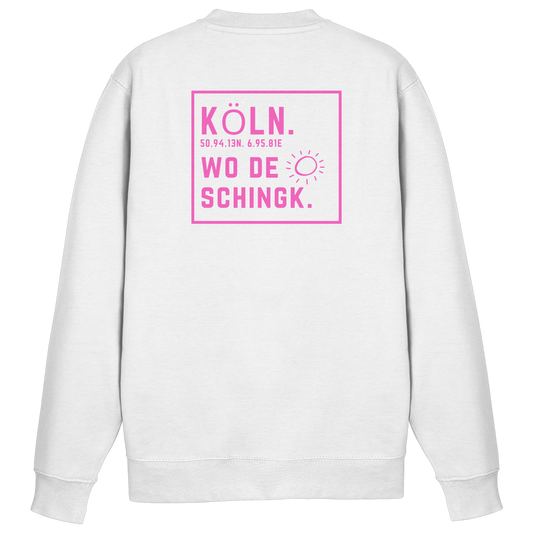 Wo de Sonn schingk - Köln Druck Rücken - Basic Sweatshirt