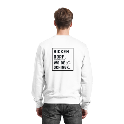 Wo de Sonn schingk - Bickendorf Druck Rücken - Basic Sweatshirt