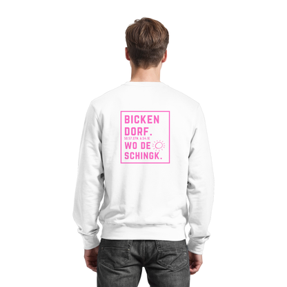 Wo de Sonn schingk - Bickendorf Druck Rücken - Basic Sweatshirt