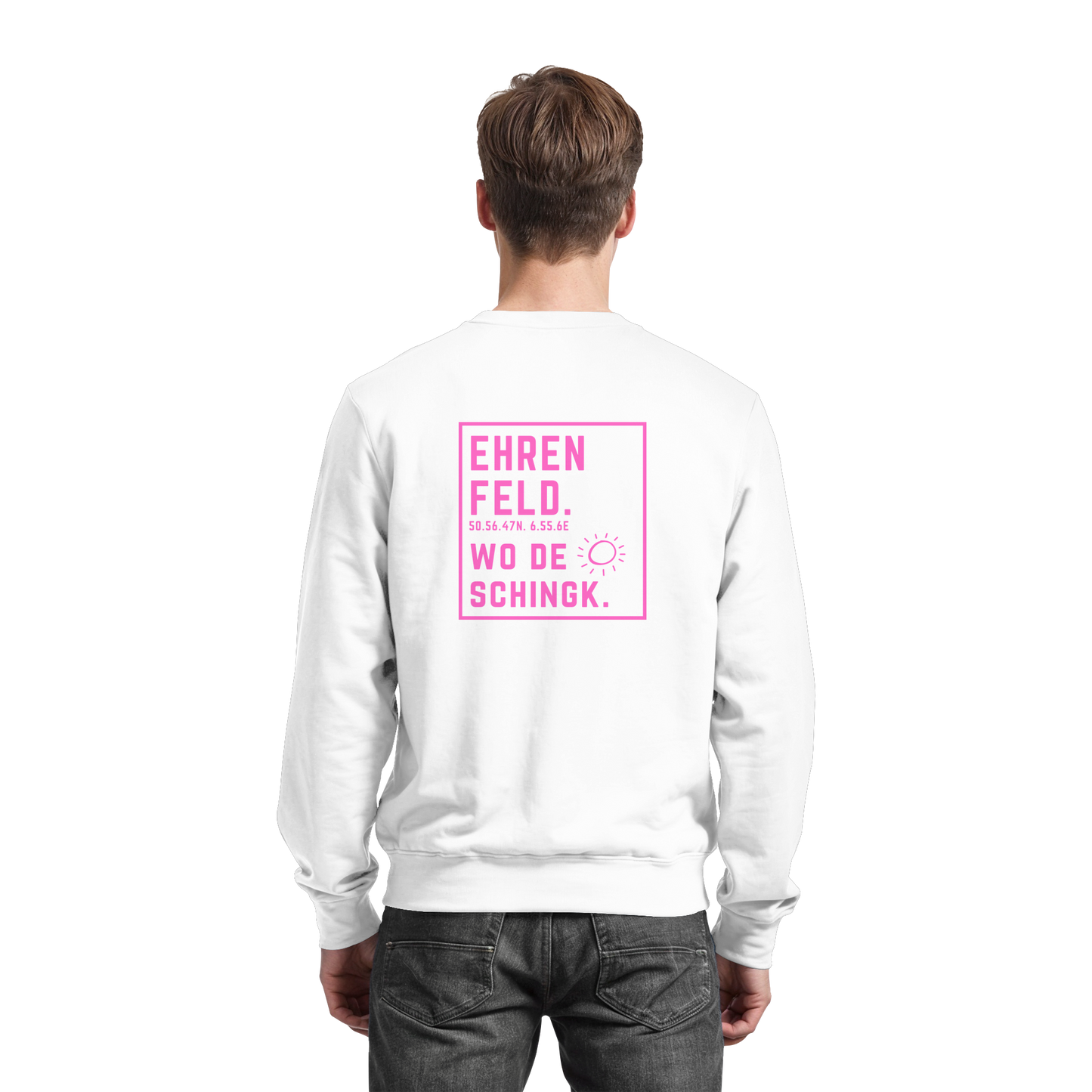 Wo de Sonn schingk - Ehrenfeld Druck Rücken  - Basic Sweatshirt