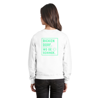 Wo de Sonn schingk - Bickendorf Druck Rücken - Basic Sweatshirt