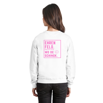 Wo de Sonn schingk - Ehrenfeld Druck Rücken  - Basic Sweatshirt