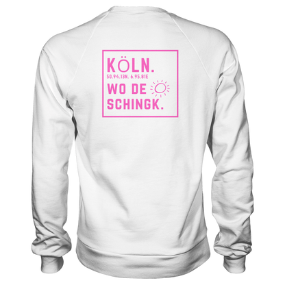 Wo de Sonn schingk - Köln Druck Rücken - Basic Sweatshirt