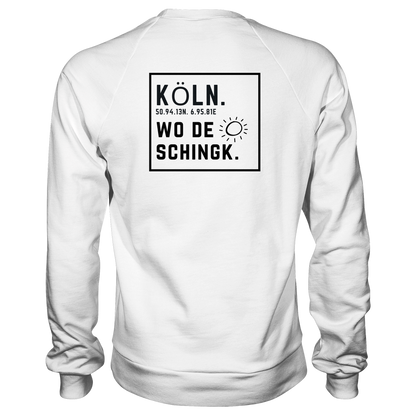 Wo de Sonn schingk - Köln Druck Rücken  - Basic Sweatshirt