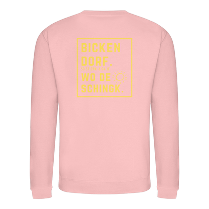 Wo de Sonn schingk - Bickendorf Druck Rücken - Basic Sweatshirt