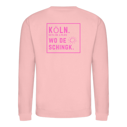 Wo de Sonn schingk - Köln Druck Rücken - Basic Sweatshirt