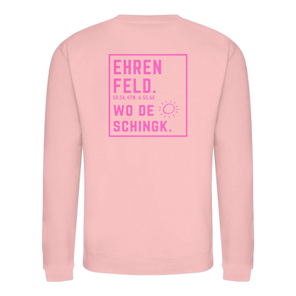 Wo de Sonn schingk - Ehrenfeld Druck Rücken  - Basic Sweatshirt