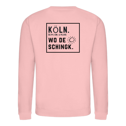 Wo de Sonn schingk - Köln Druck Rücken  - Basic Sweatshirt