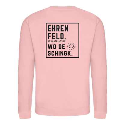 Wo de Sonn schingk - Ehrenfeld Druck Rücken - Basic Sweatshirt