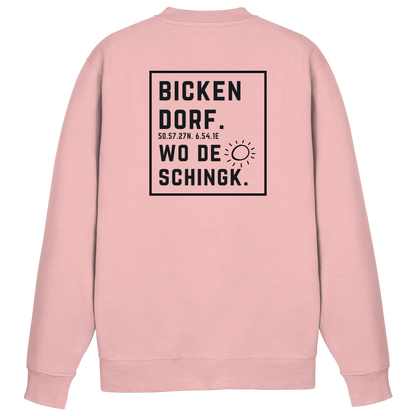 Wo de Sonn schingk - Bickendorf Druck Rücken - Basic Sweatshirt