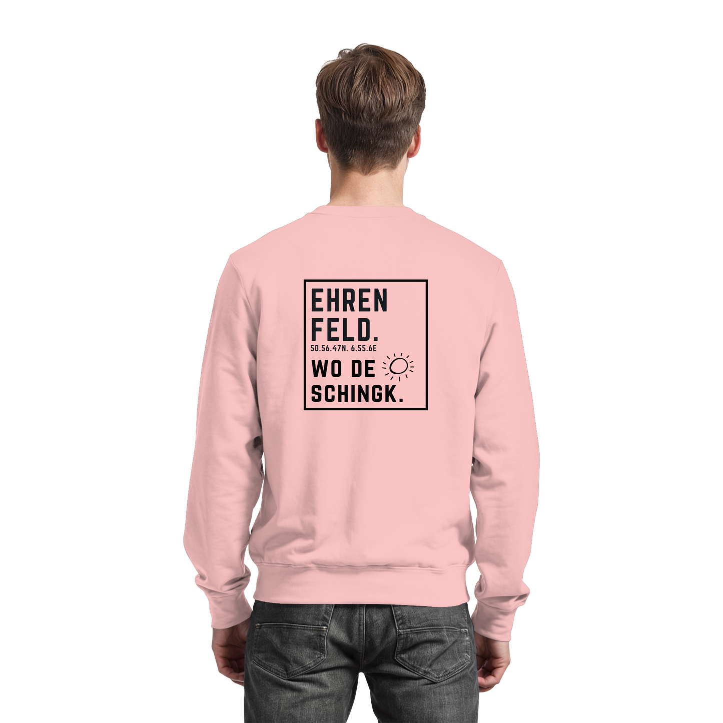 Wo de Sonn schingk - Ehrenfeld Druck Rücken - Basic Sweatshirt