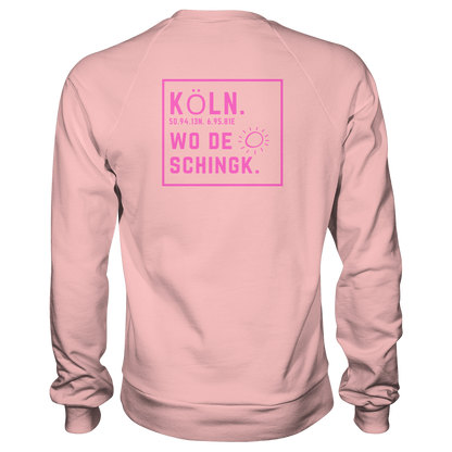 Wo de Sonn schingk - Köln Druck Rücken - Basic Sweatshirt