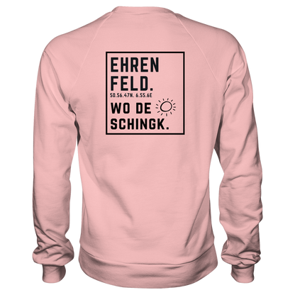 Wo de Sonn schingk - Ehrenfeld Druck Rücken - Basic Sweatshirt