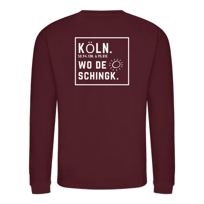Wo de Sonn schingk - Köln Druck Rücken  - Basic Sweatshirt
